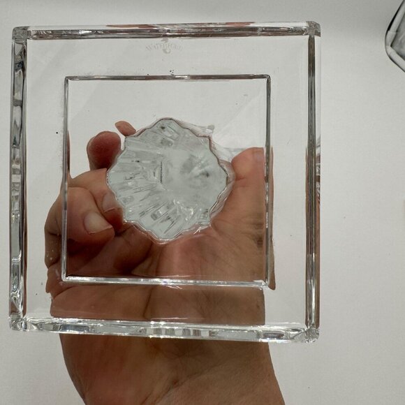 Waterford METROPOLITAN Crystal Tall Single Light Candlestick exquisite art deco - Picture 8 of 12